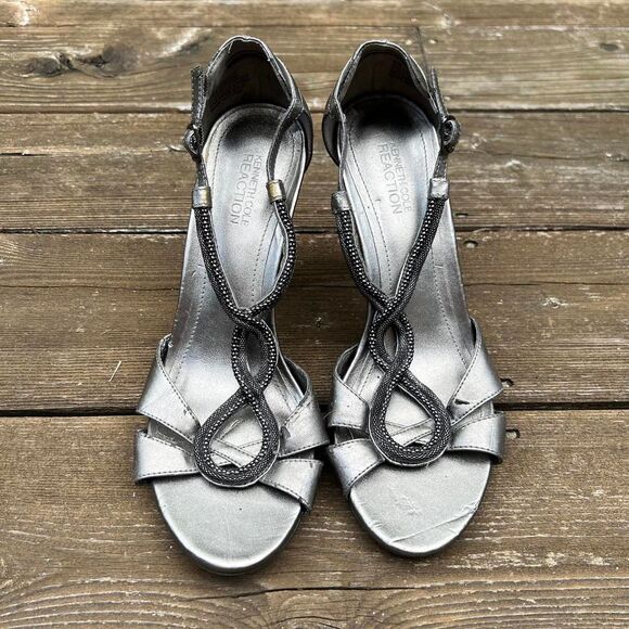 Kenneth Cole Silver Heels - Picture 3 of 8